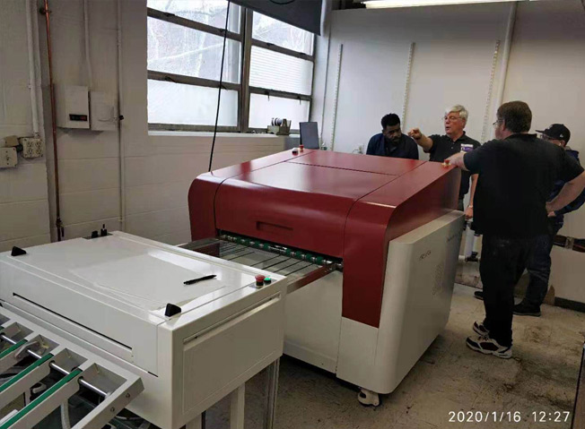 Printer in USA installed EcooSetter 400Q (full automatic CTP)